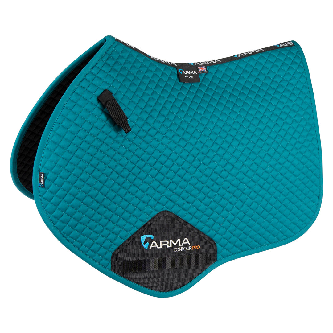 Shires ARMA Jump Saddlecloth #colour_ocean-blue