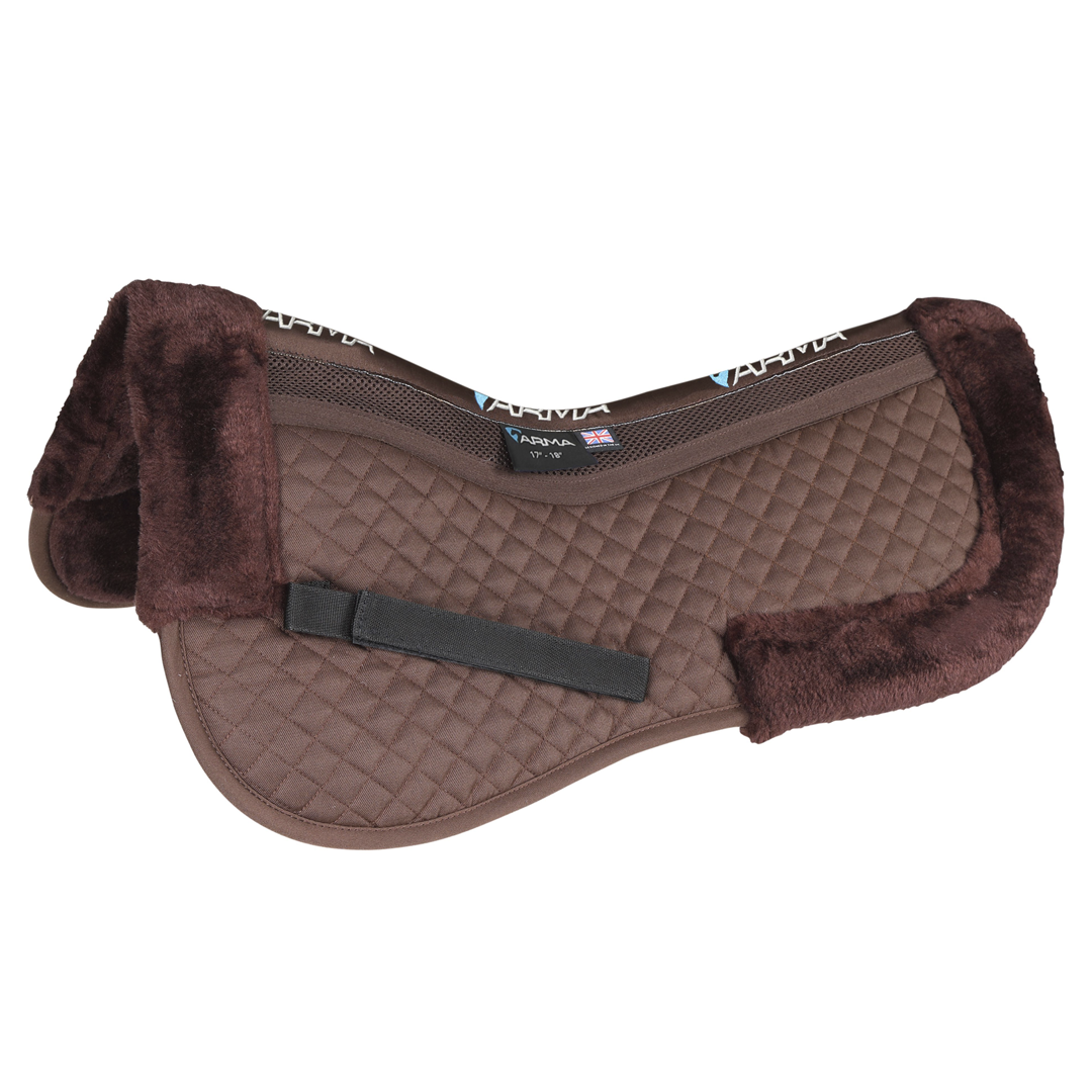 Shires ARMA Fully Lined Half Pad #colour_brown
