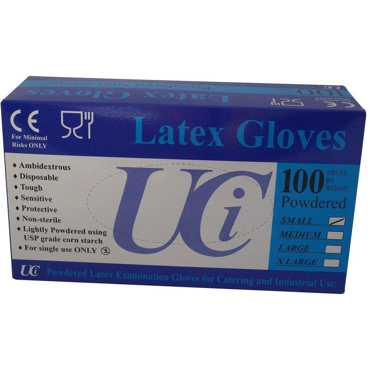 Trilanco Gloves Latex Examination (100 Pack)