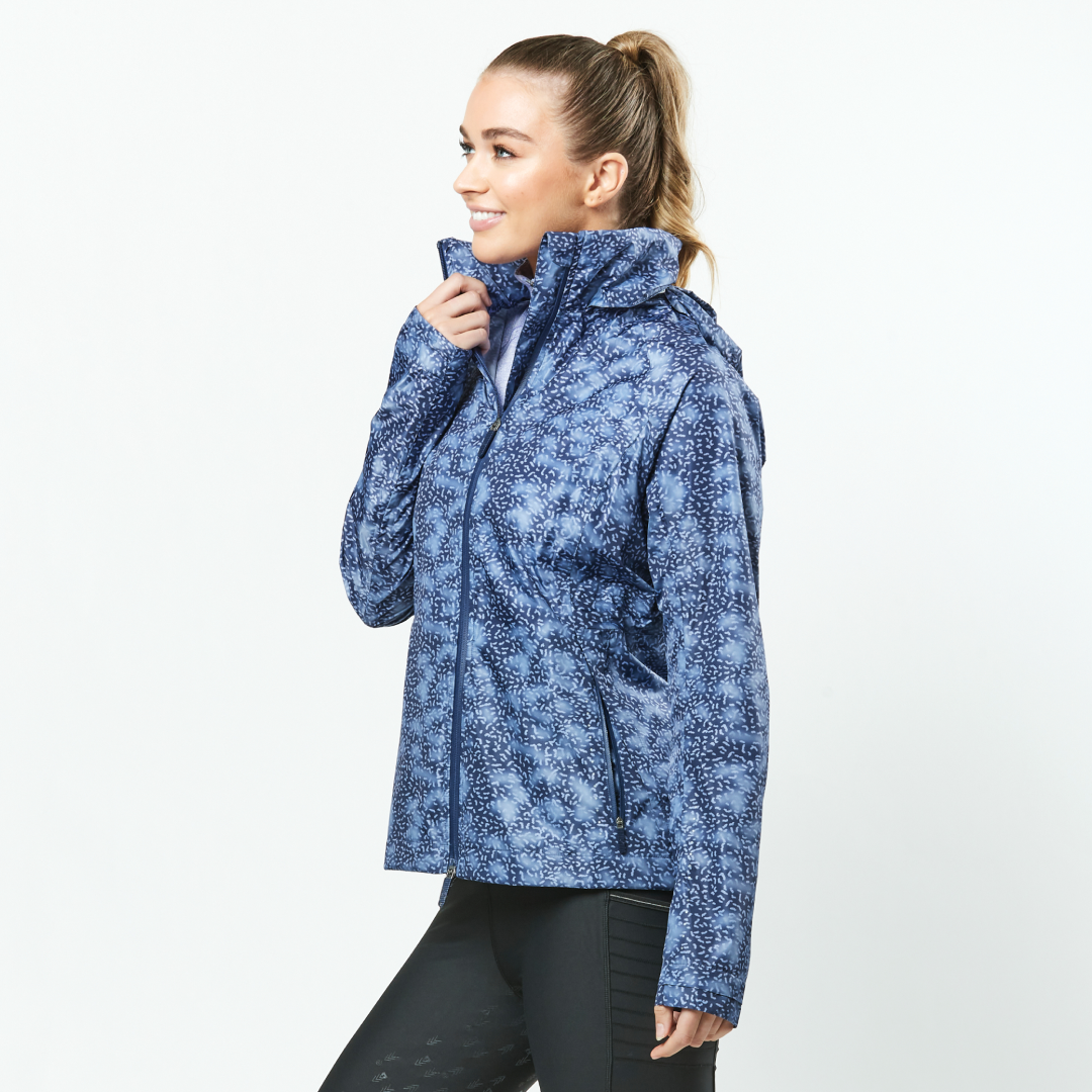 Dublin Cortina Waterproof Jacket #colour_blueberry-navy-print