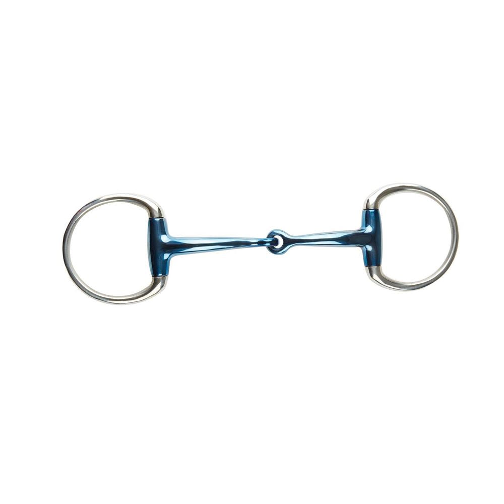 JP Korsteel Blue Steel Jointed Eggbutt Snaffle Bit