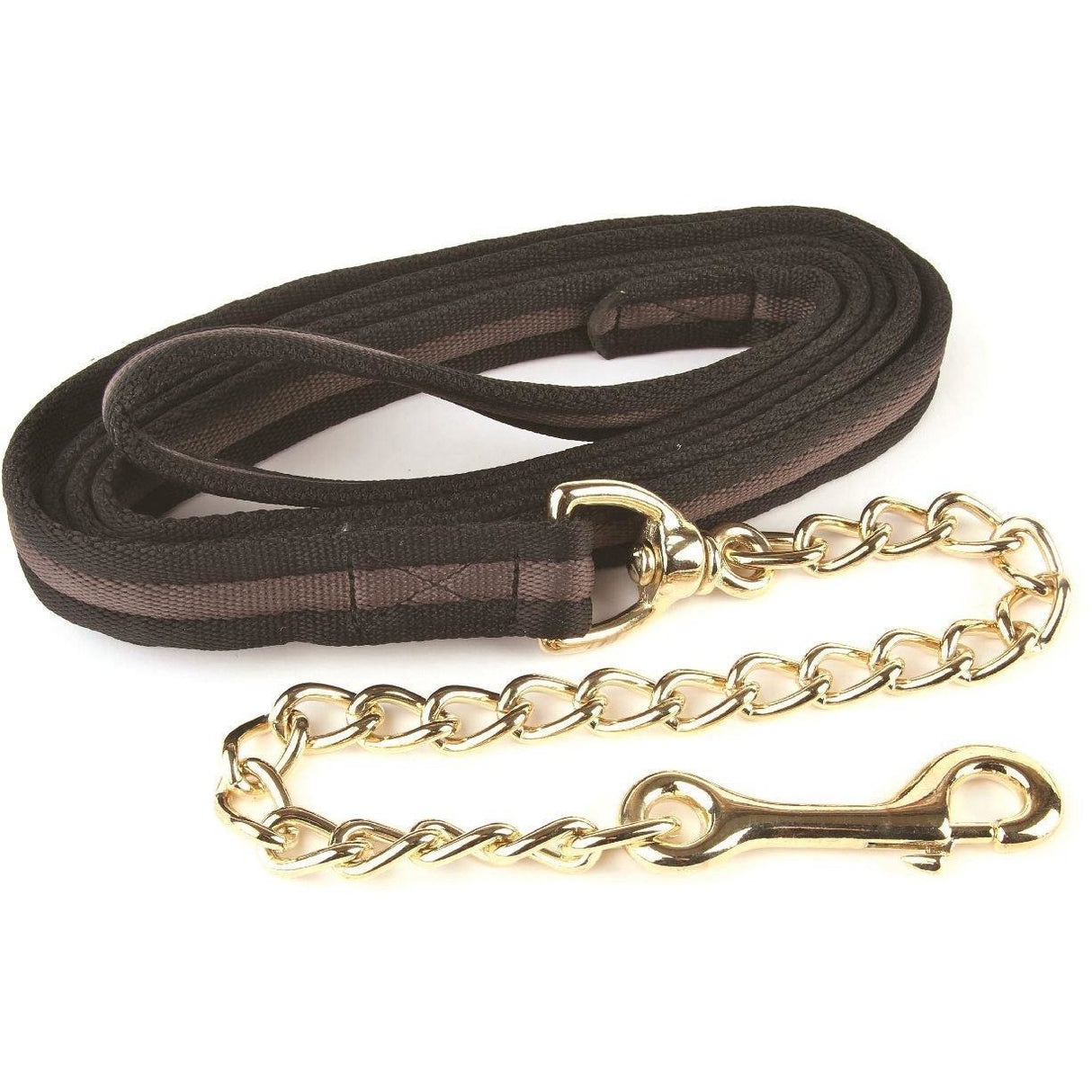 Hy Soft Webbing Lead Rein with Chain