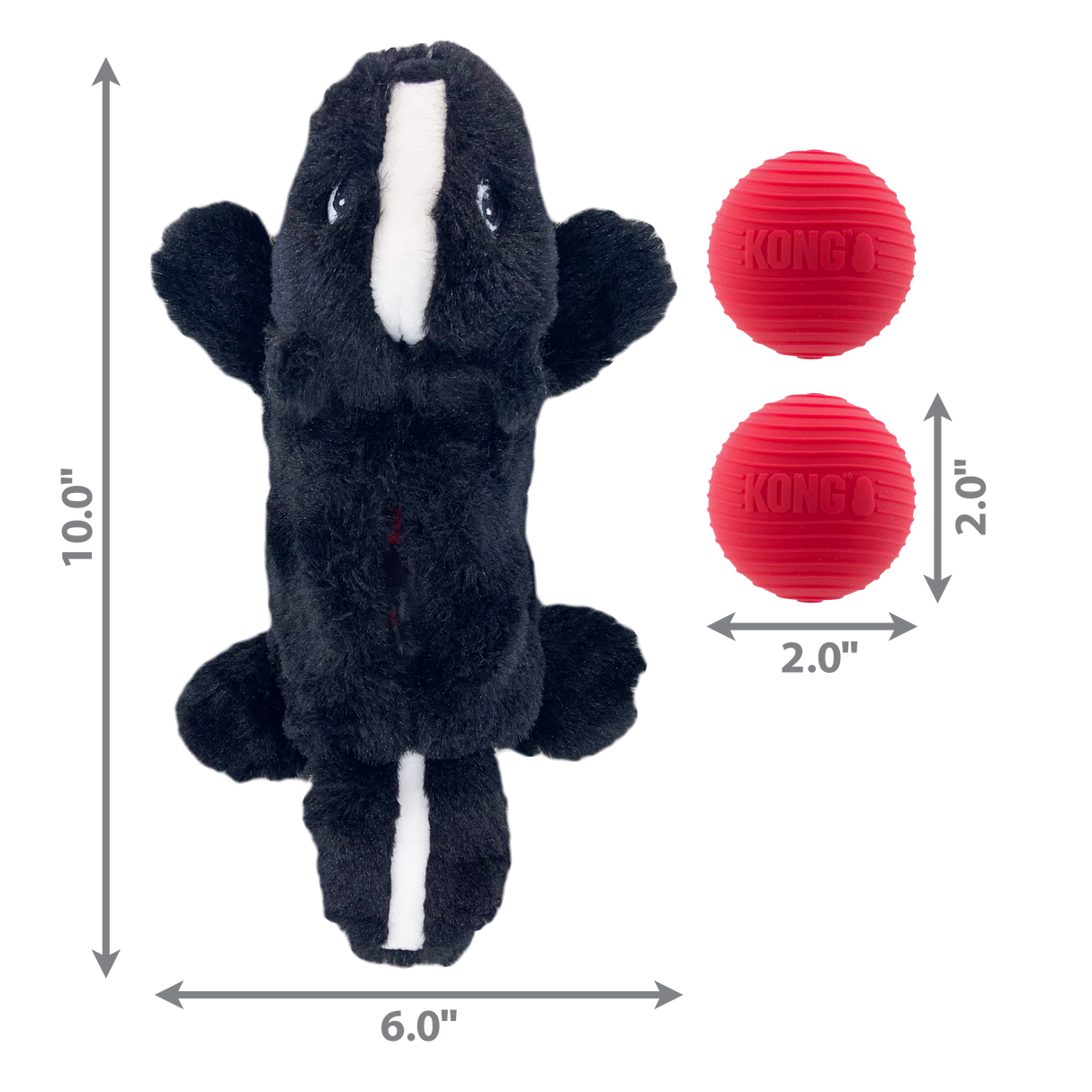 KONG Cozie Pocketz #style_skunk