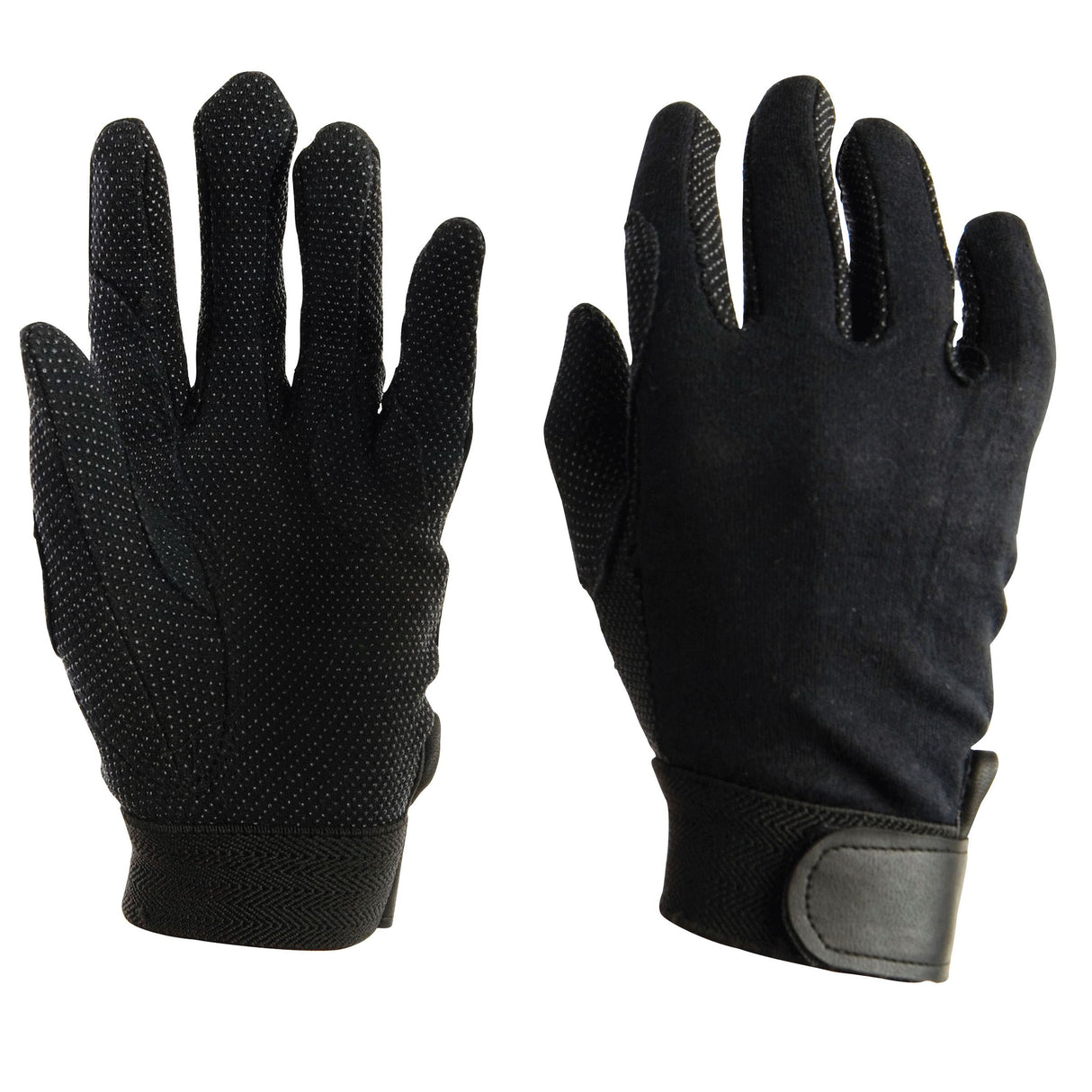 Dublin Track Riding Gloves #colour_black