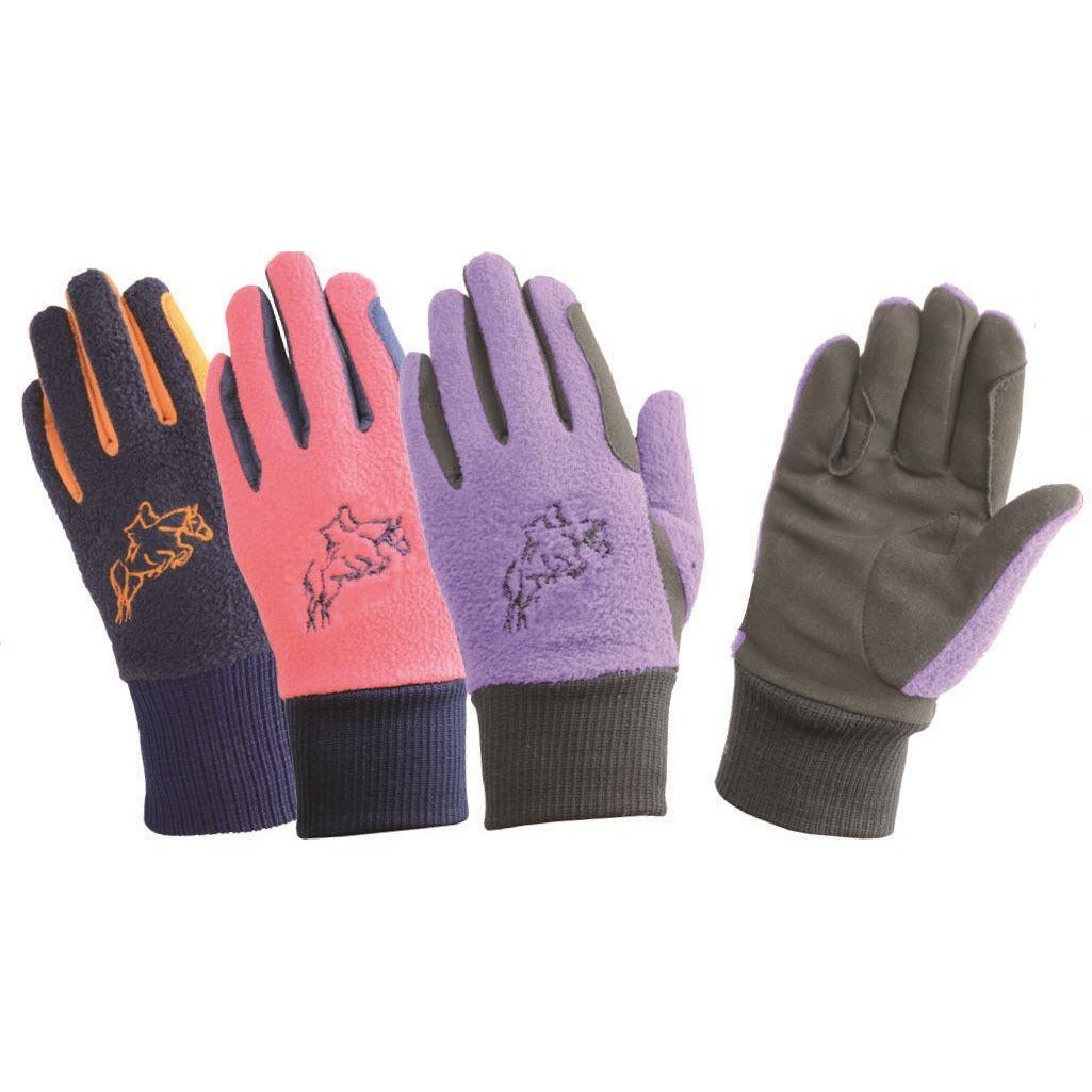 Hy5 Children's Winter Two Tone Riding Gloves
