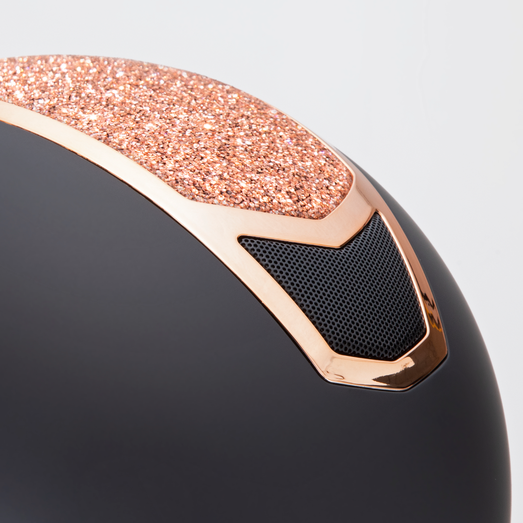 Karben Valentina Riding Hat #colour_black-rose-gold