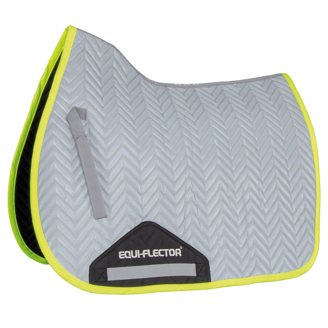 Shires EQUI-FLECTOR Saddlepad #colour_yellow