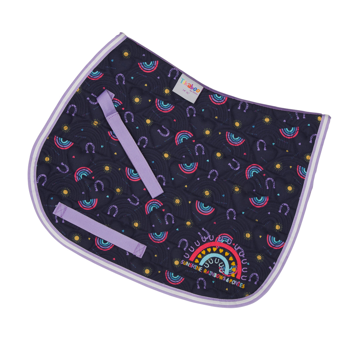 Shires Tikaboo Saddle Pad #colour_rainbow