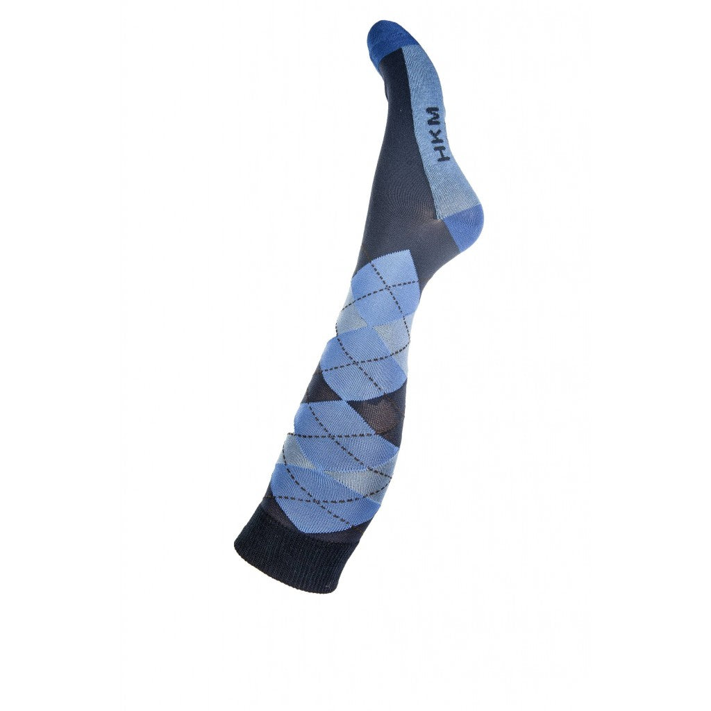 HKM Riding Socks -Check Classico-