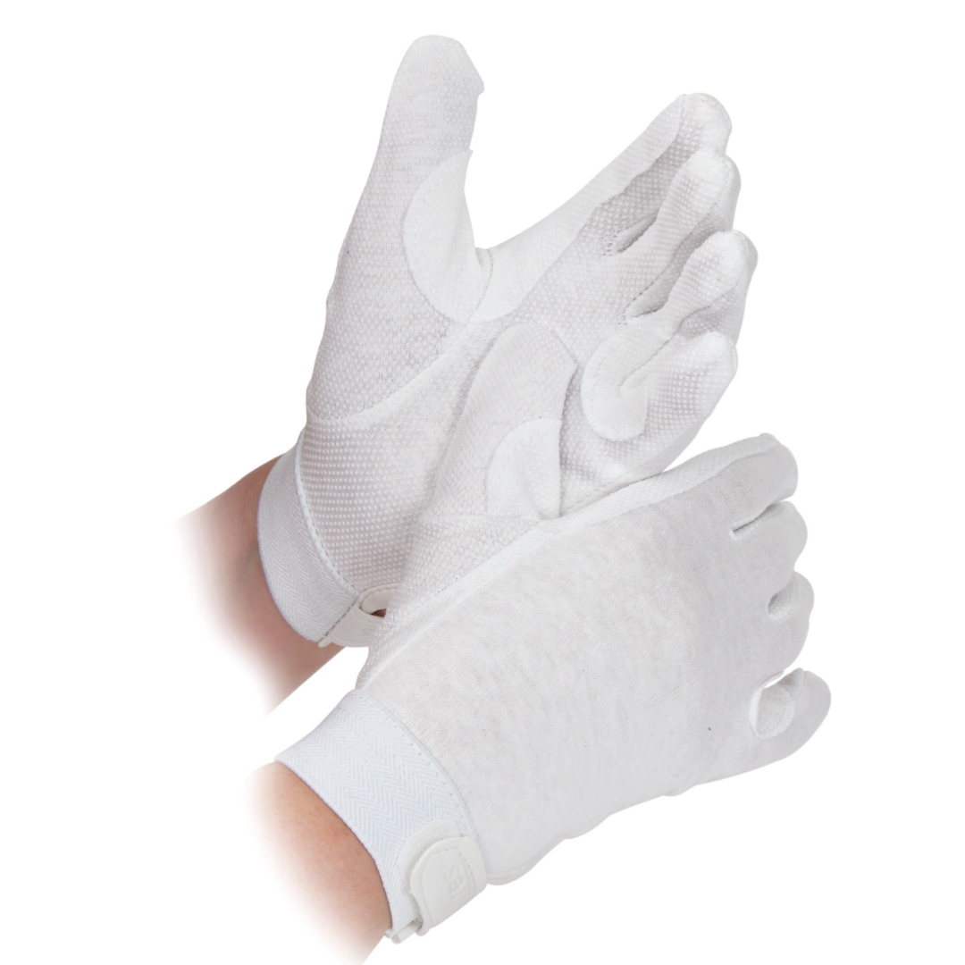 Shires Aubrion Newbury Children's Gloves #colour_white