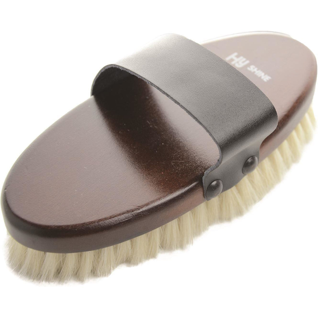 HySHINE Deluxe Goat Hair Wooden Body Brush