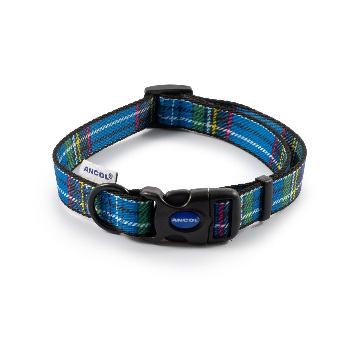 Ancol Tartan Collar #colour_blue