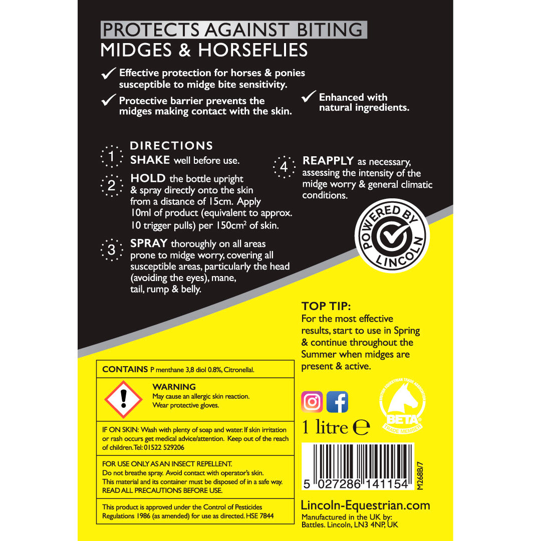 Lincoln Ditch The Itch Spray - 1LT