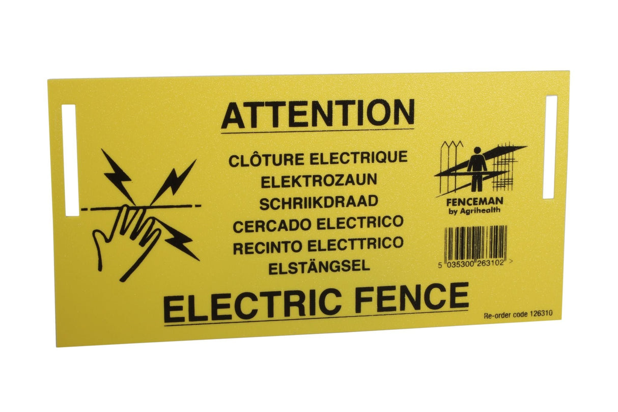 Fenceman Warning Sign