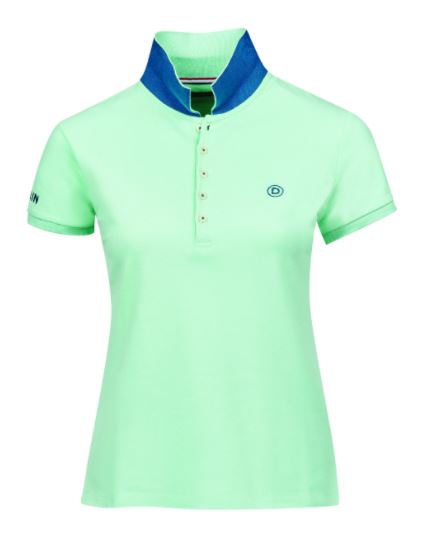 Dublin Lily Cap Sleeve Ladies Polo #colour_lichen-green