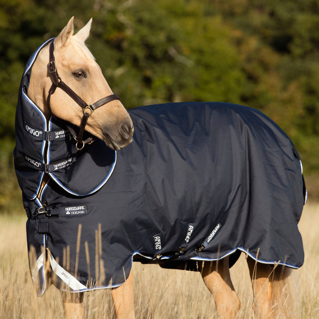 Horseware Ireland Amigo Bravo 12 Plus 0g Lite Turnout Rug #colour_navy-blue-black