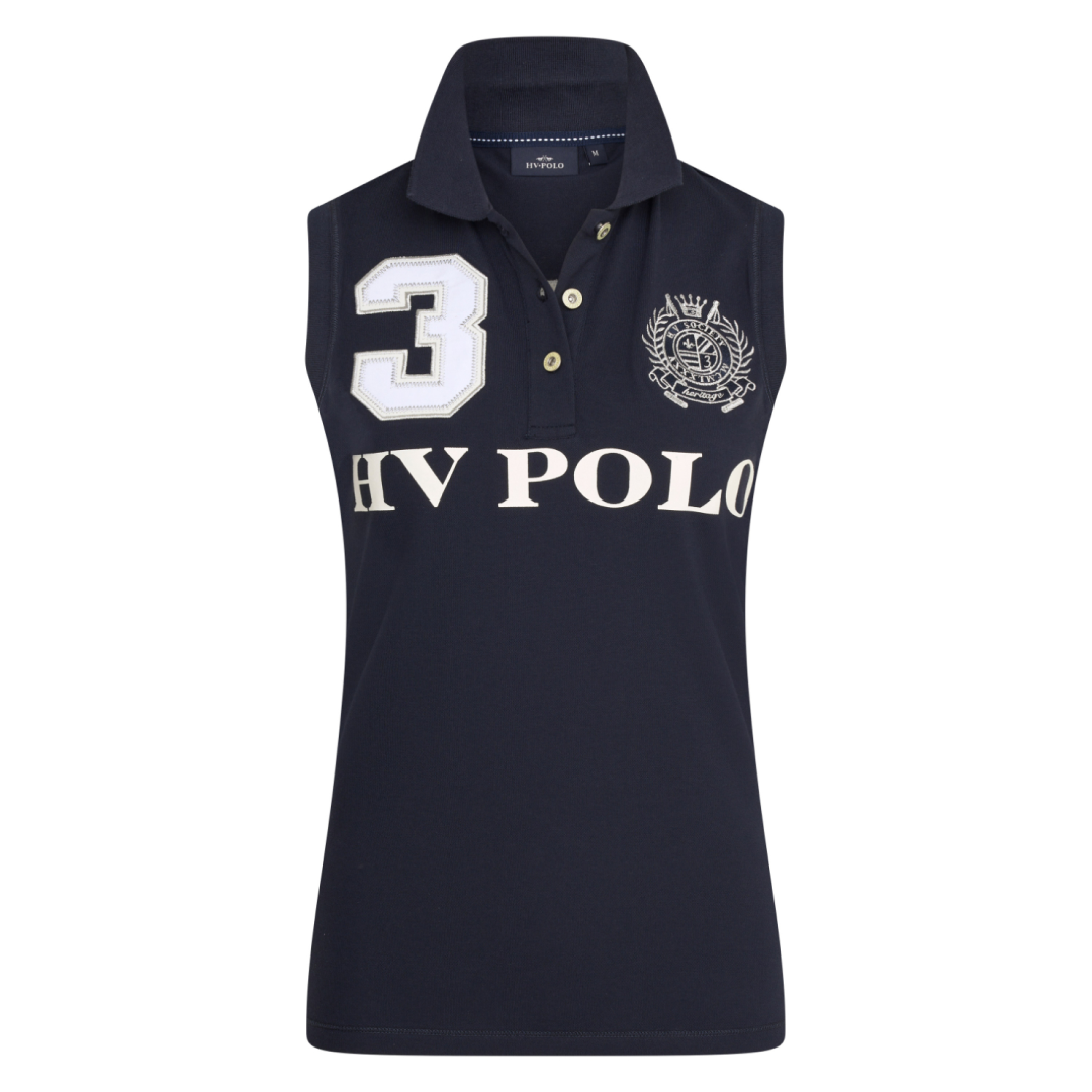 HV Polo Favouritas Sleeveless Polo Shirt #colour_navy