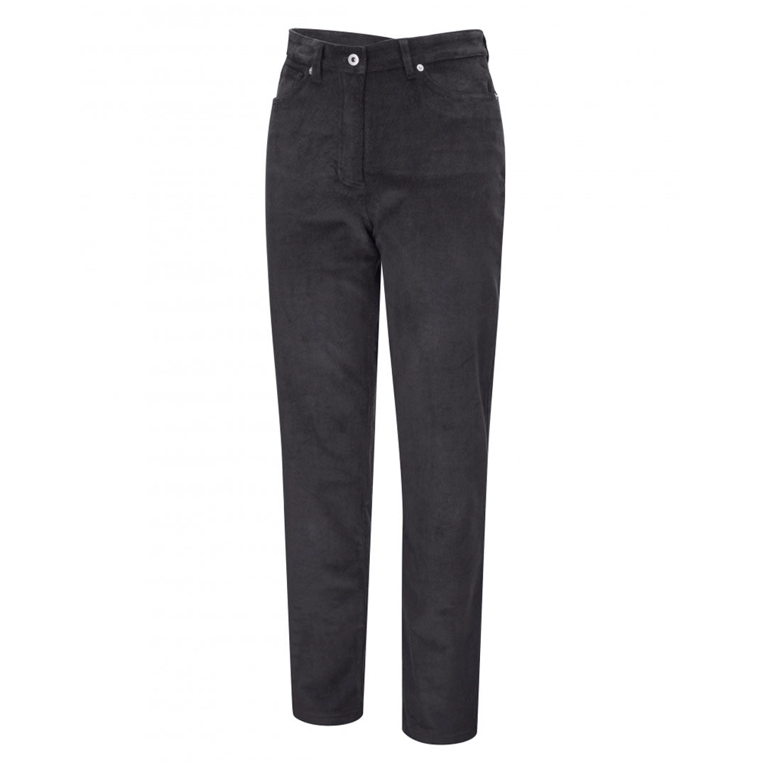 Hoggs of Fife Ceres Ladies Stretch Cord Jeans #colour_smokey-grey