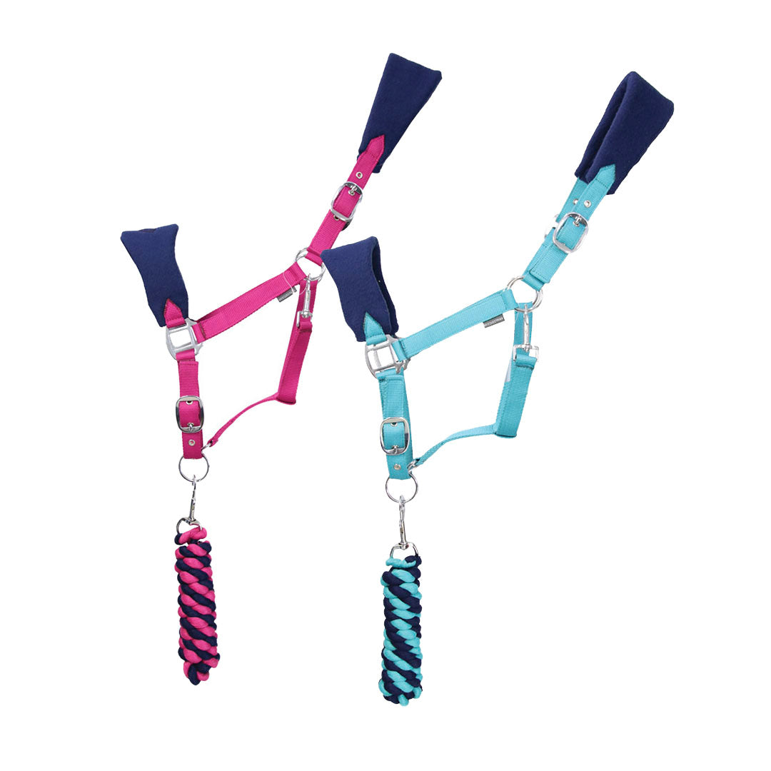 Hy Equestrian Belton Fleece Head Collar & Lead Rope