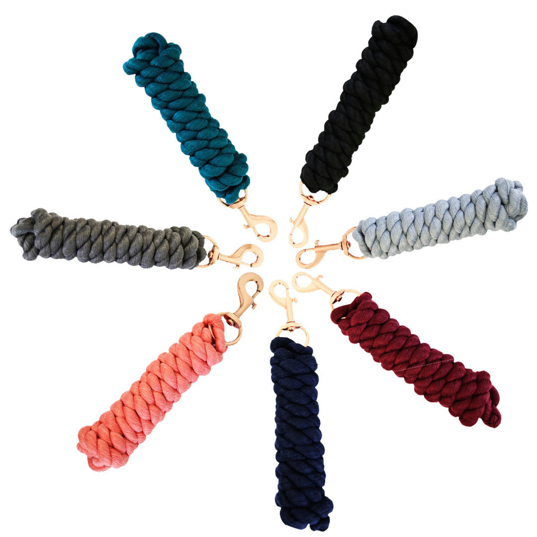 Hy Equestrian Rose Gold Detail Lead Rope