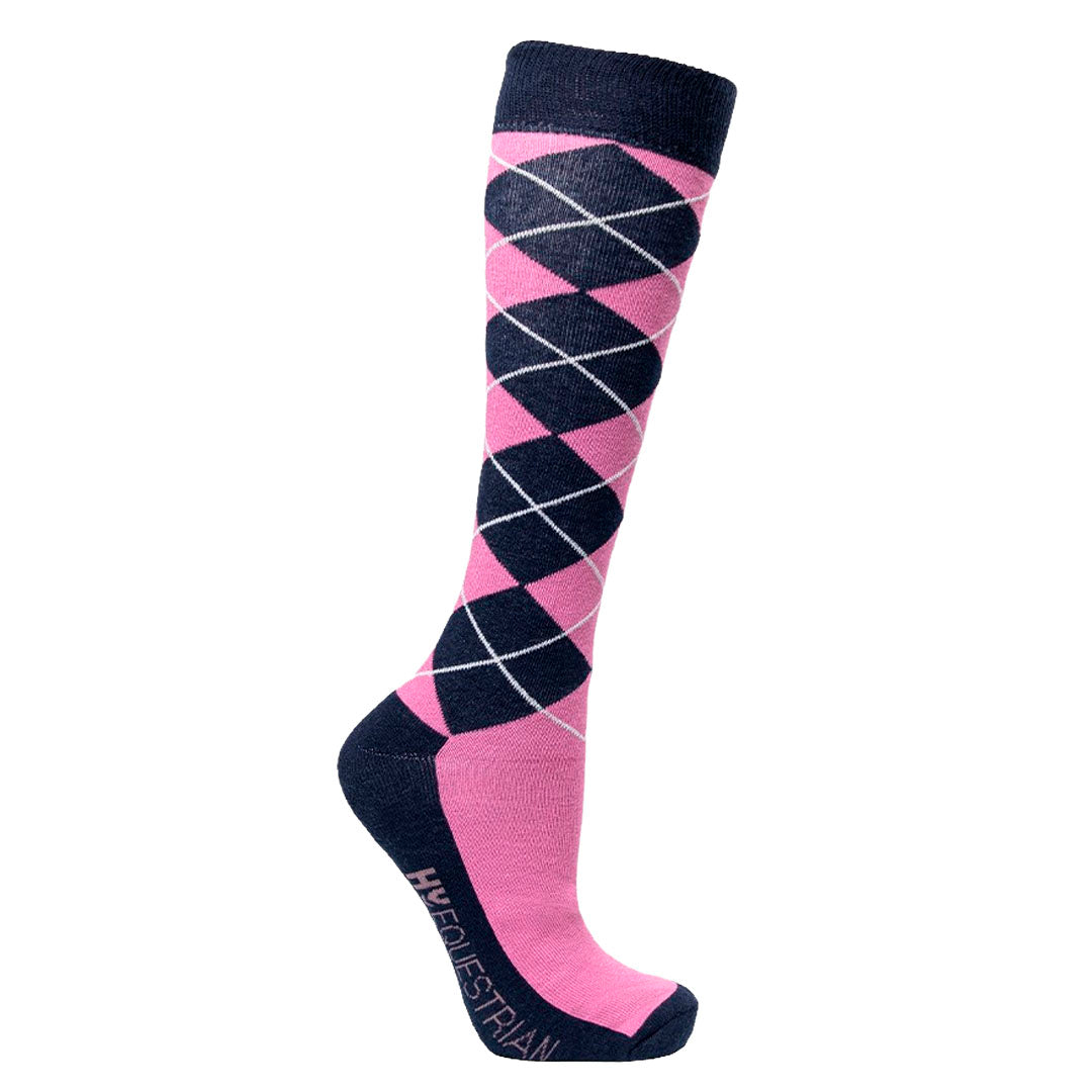 Hy Equestrian Synergy Argyle Long Socks - Pack of 3