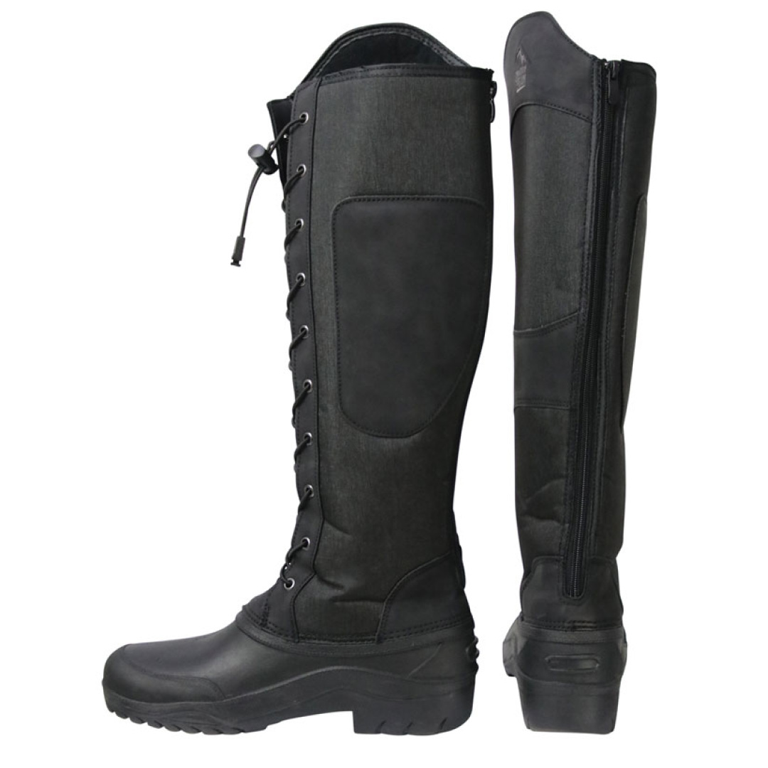 Hy Equestrian Mont Maudit Winter Boots #colour_black-grey