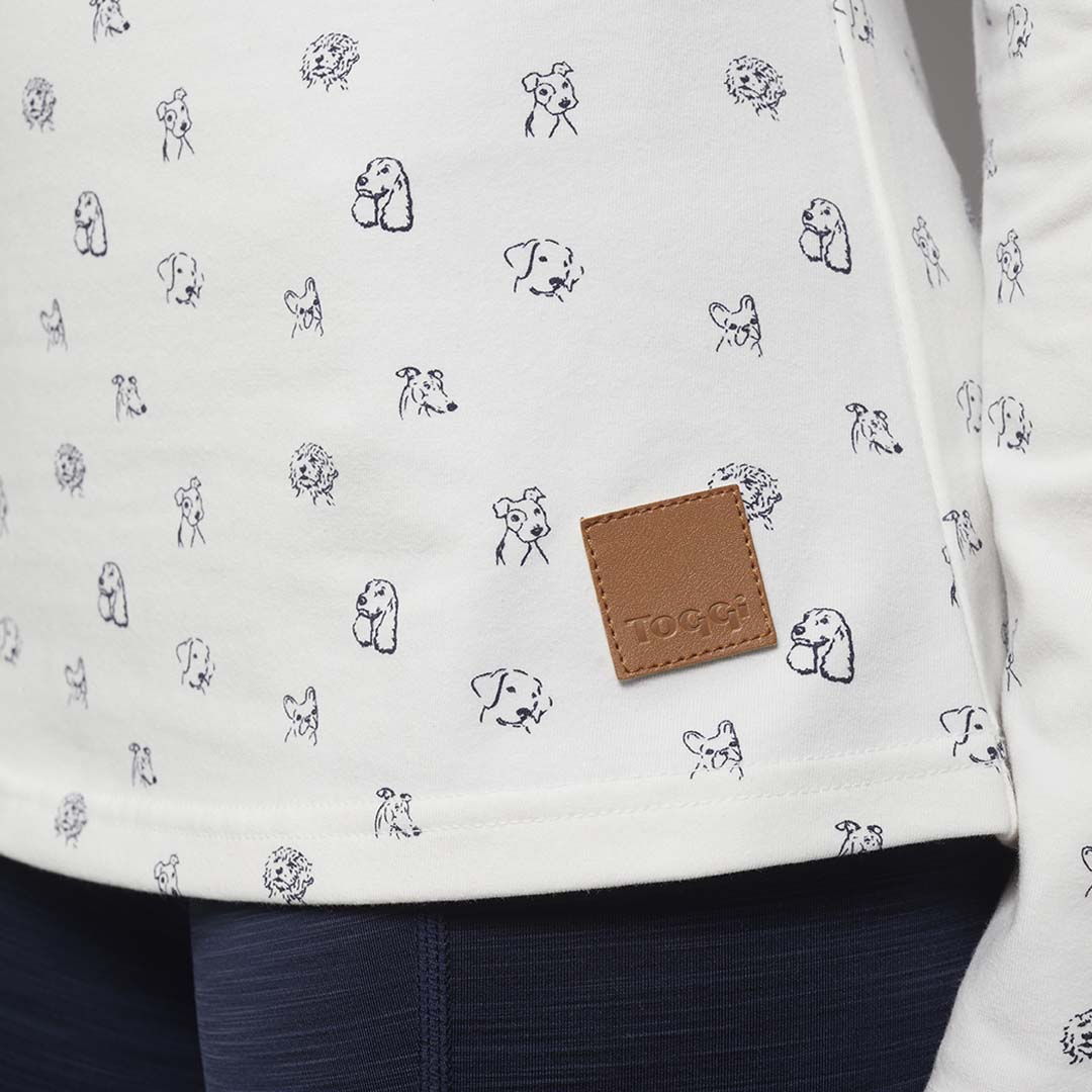 Toggi Poochy Long Sleeve Ladies Top #colour_white-navy