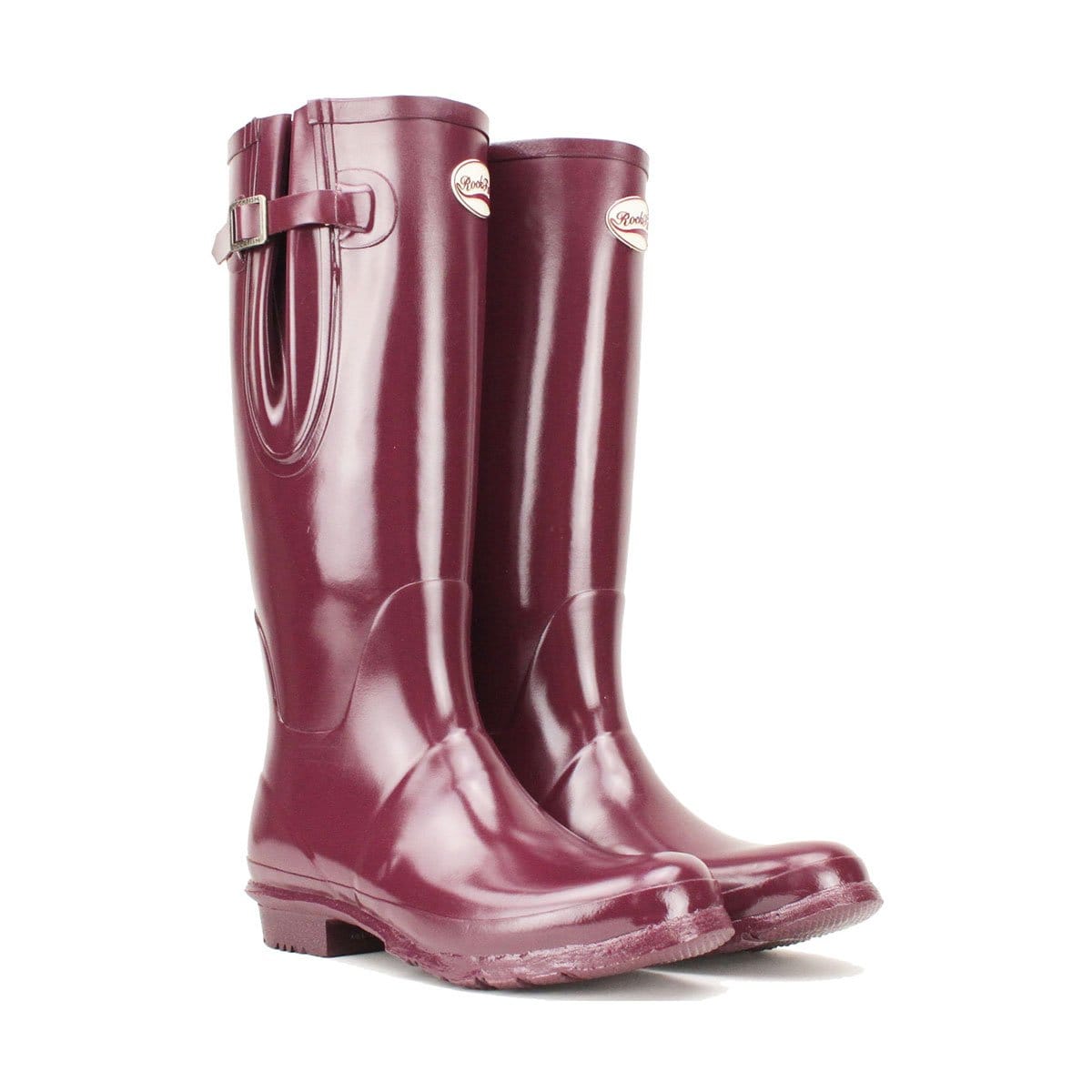 Rockfish Women's Tall Adjustable Gloss Wellington