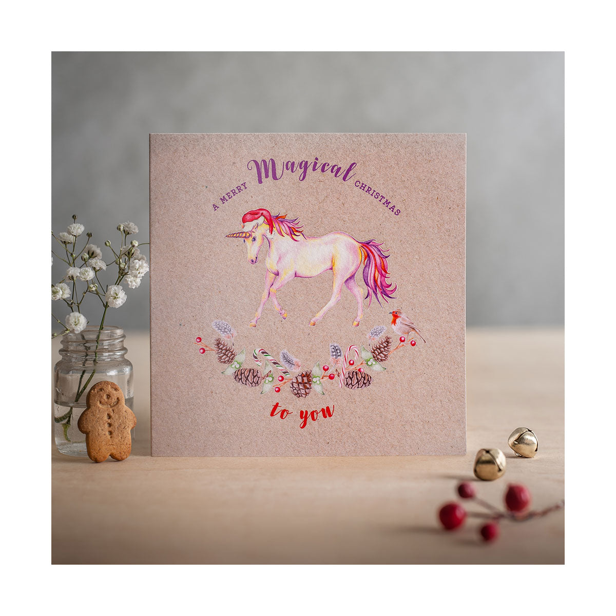 Deckled Edge Christmas Card