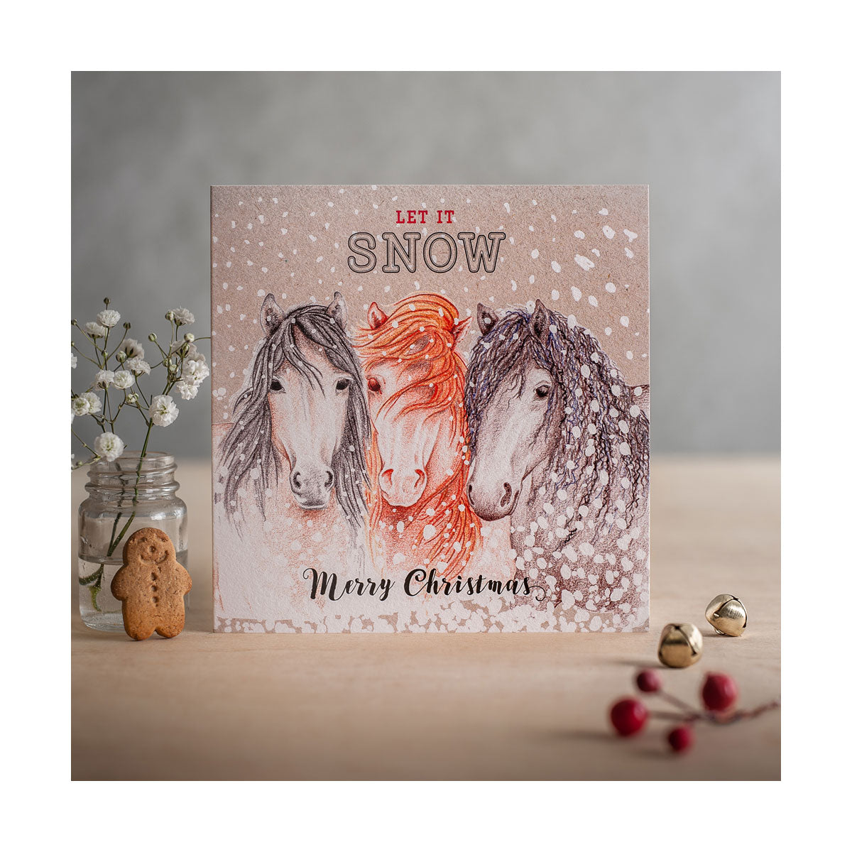 Deckled Edge Christmas Card