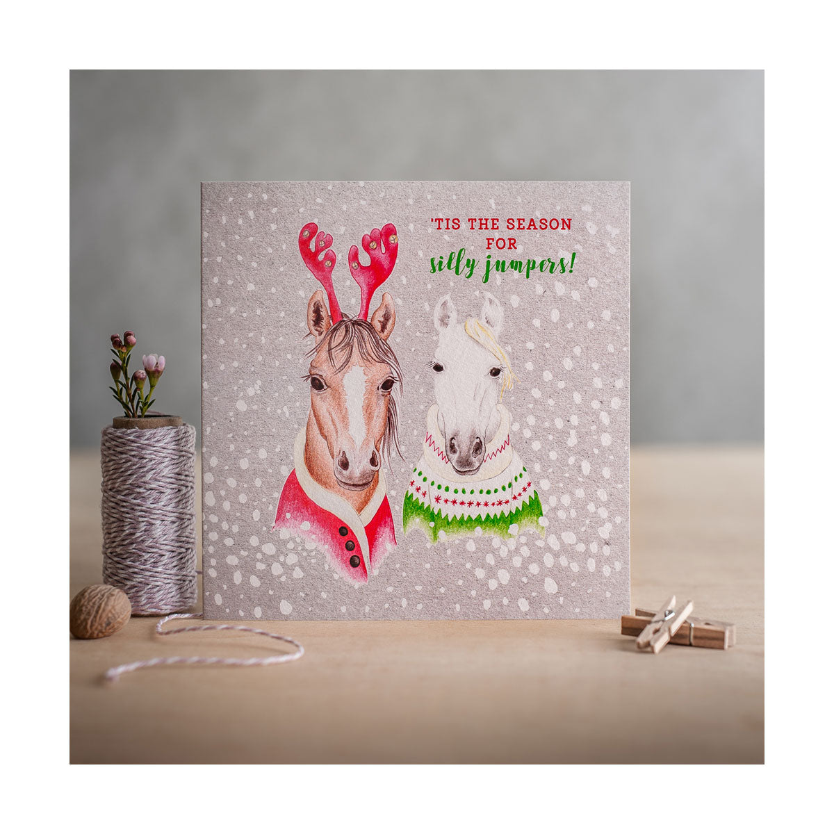Deckled Edge Christmas Card