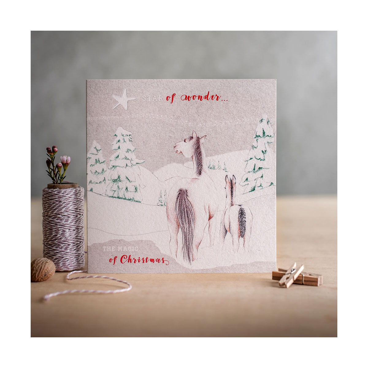 Deckled Edge Christmas Card