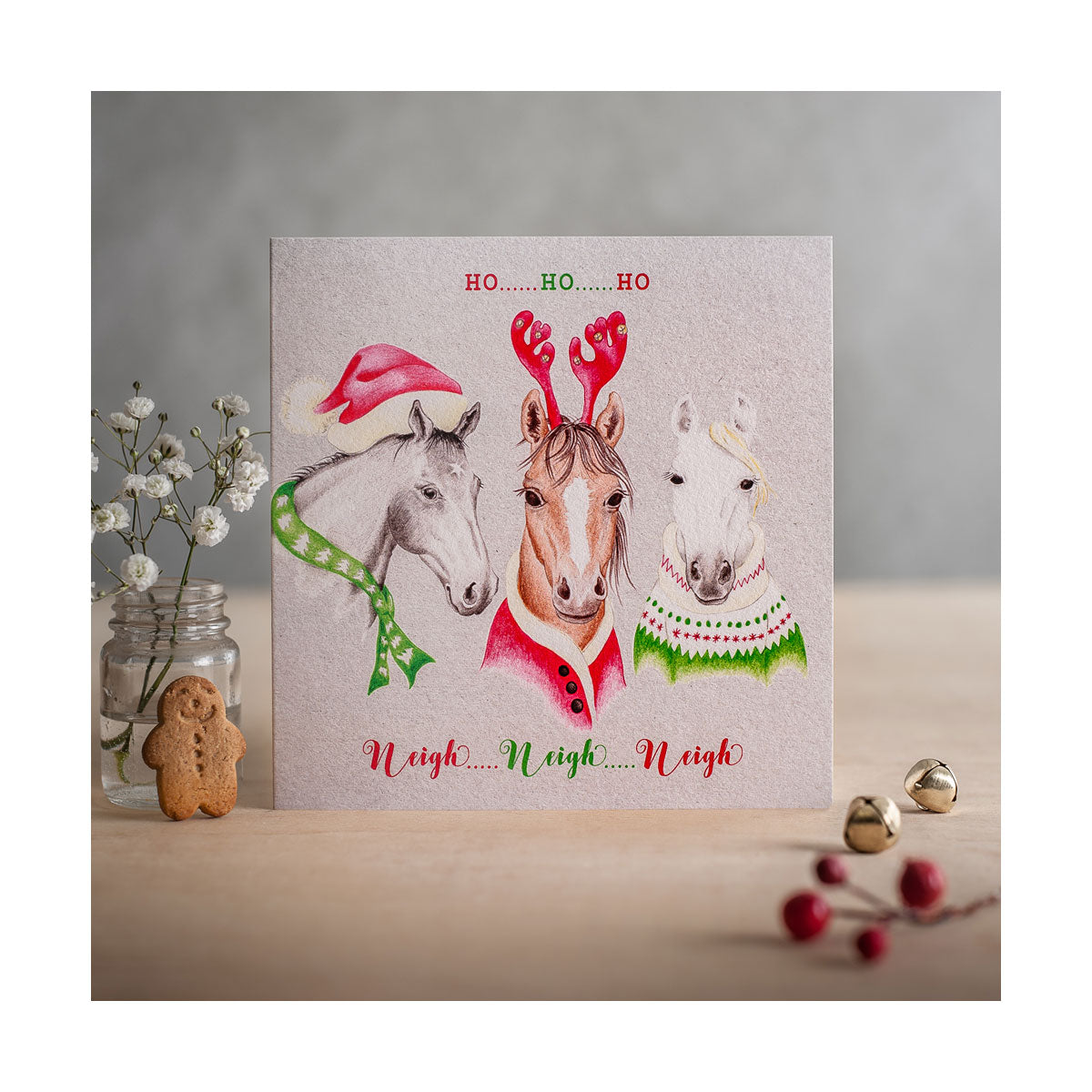 Deckled Edge Christmas Card