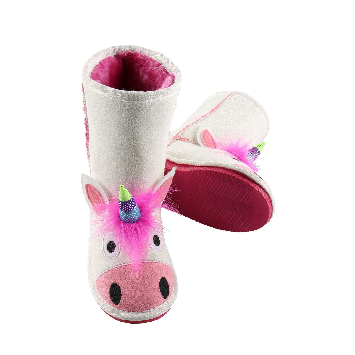LazyOne Girls Unicorn Toasty Toez Slippers