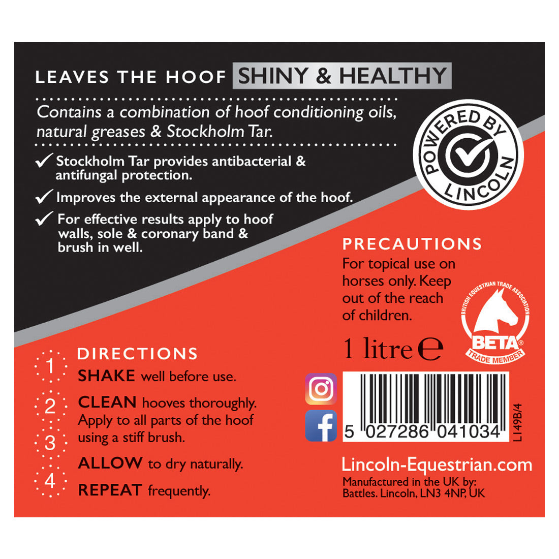 Lincoln Classic Hoof Oil