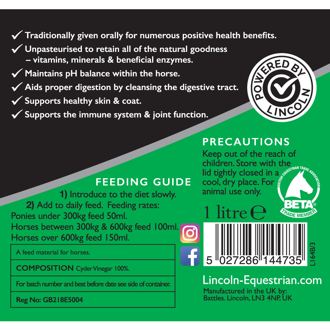 Lincoln Cyder Vinegar