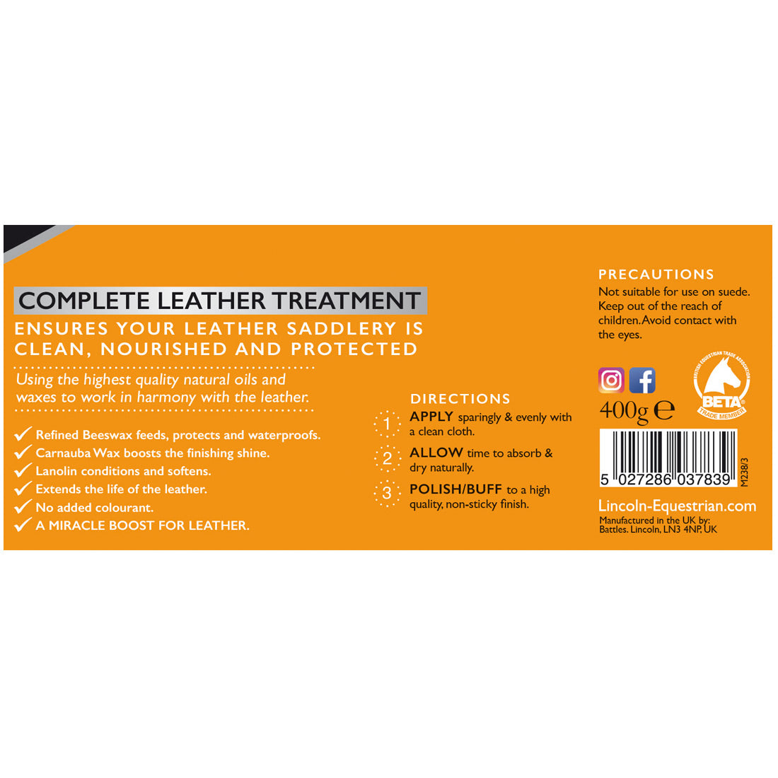 Lincoln Heritage Leather Cream