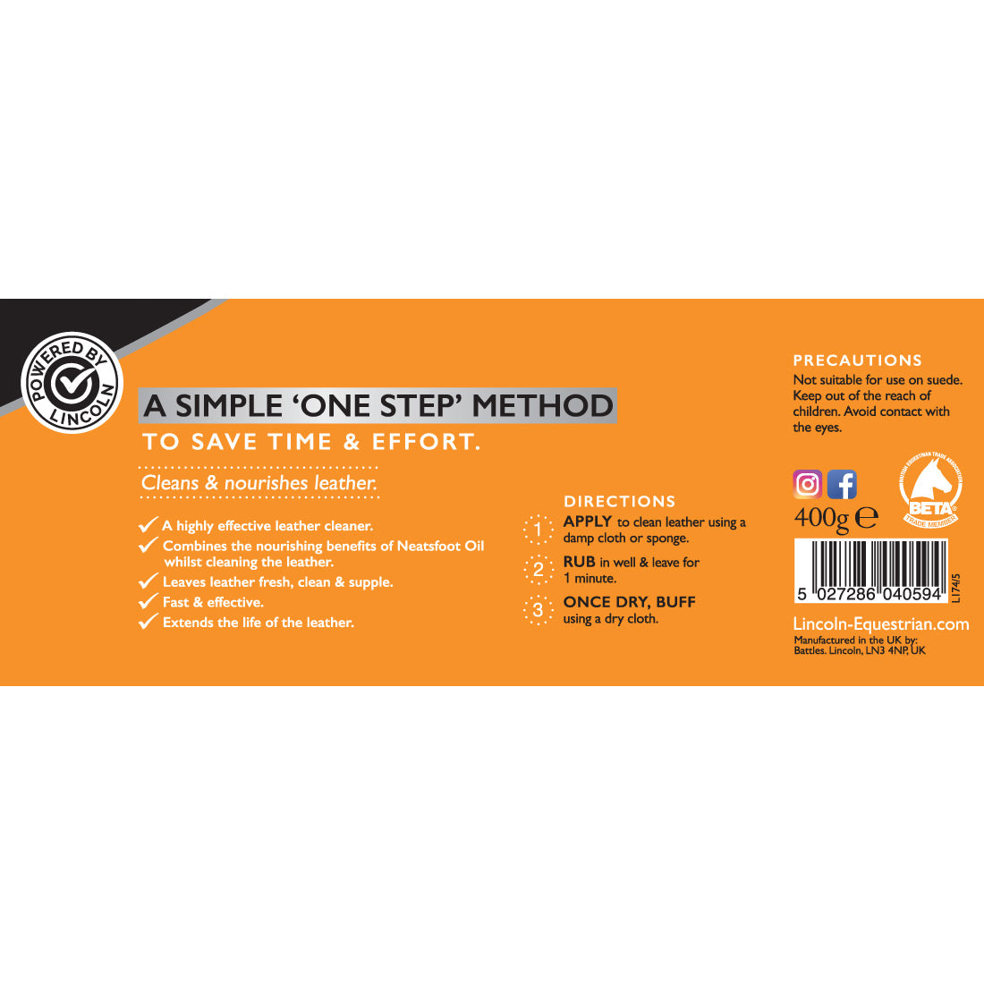 Lincoln Neatsfoot Gel Soap