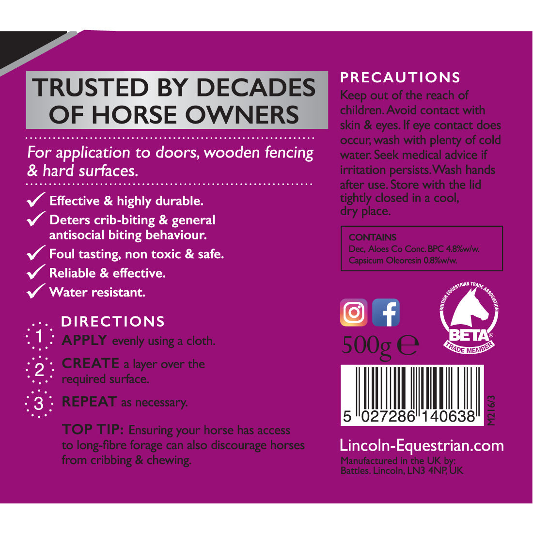 Lincoln Stop Cribbing Grease