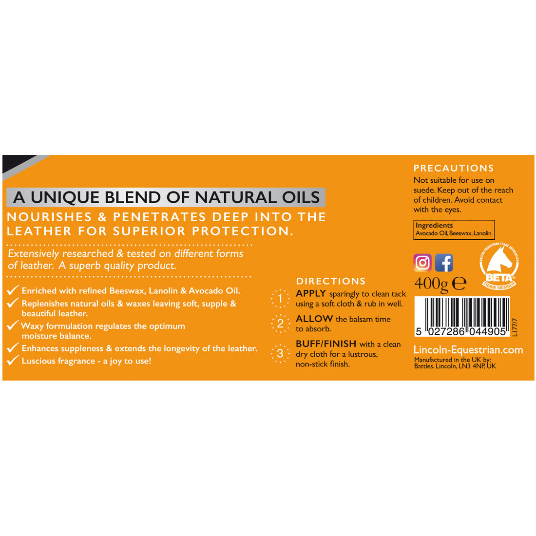 Lincoln Superior Leather Balsam