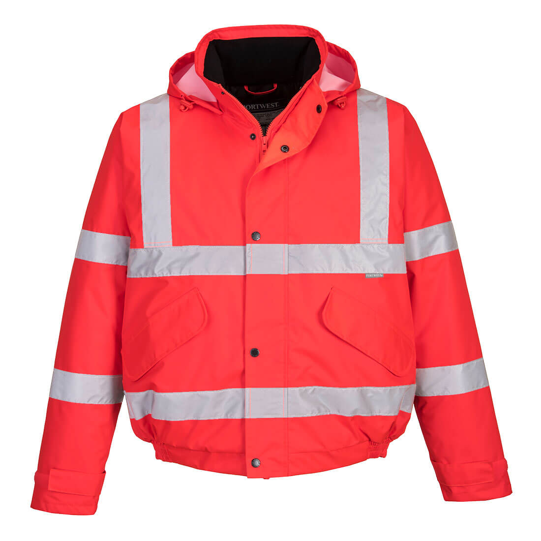 Portwest Hi-Vis Bomber Jacket #colour_red