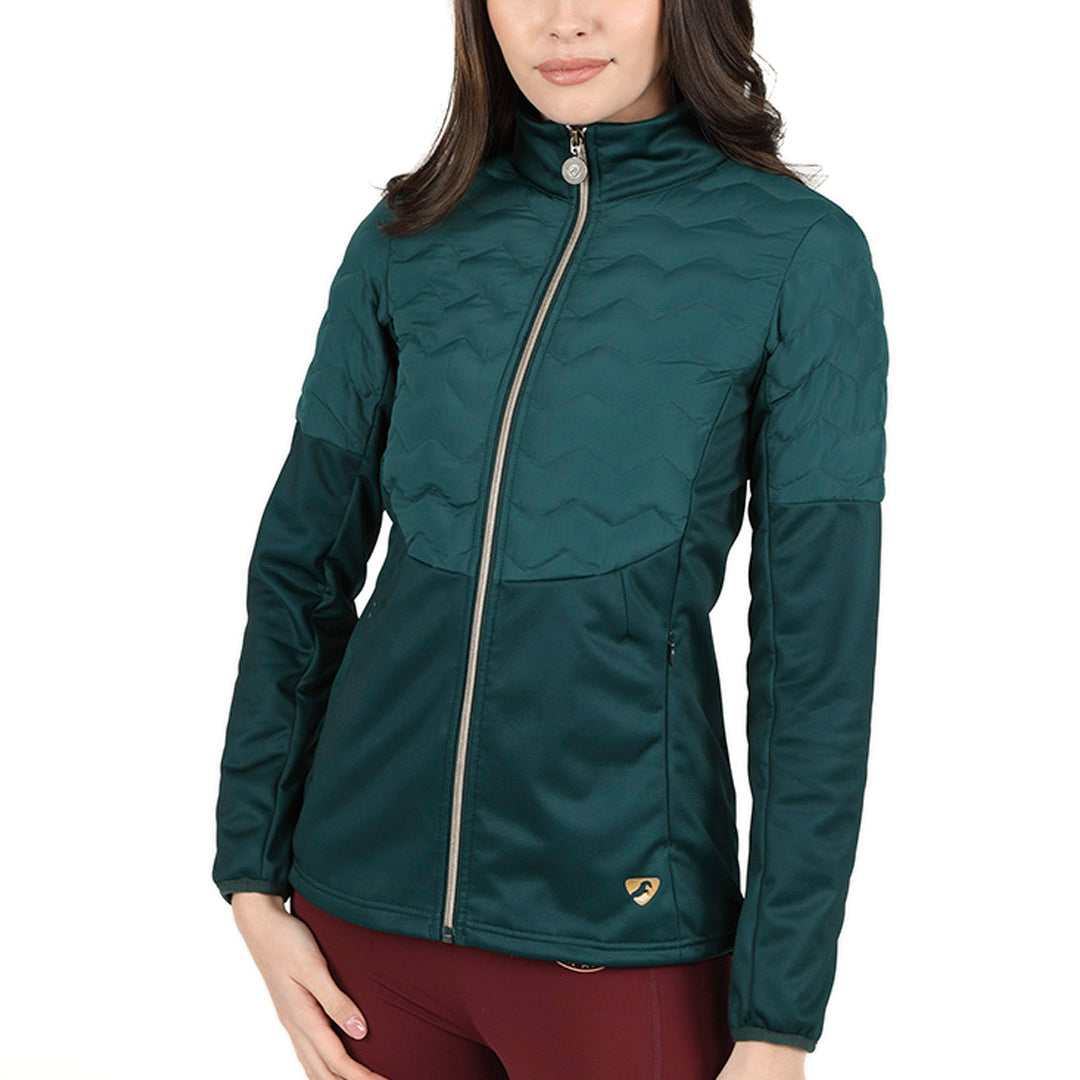 Shires Aubrion Regent Lightweight Ladies Jacket #colour_dark-green