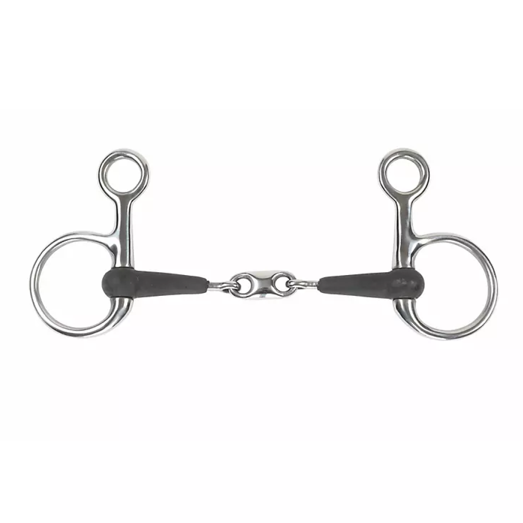 Shires Equikind+ Hanging Cheek Peanut Link Bit