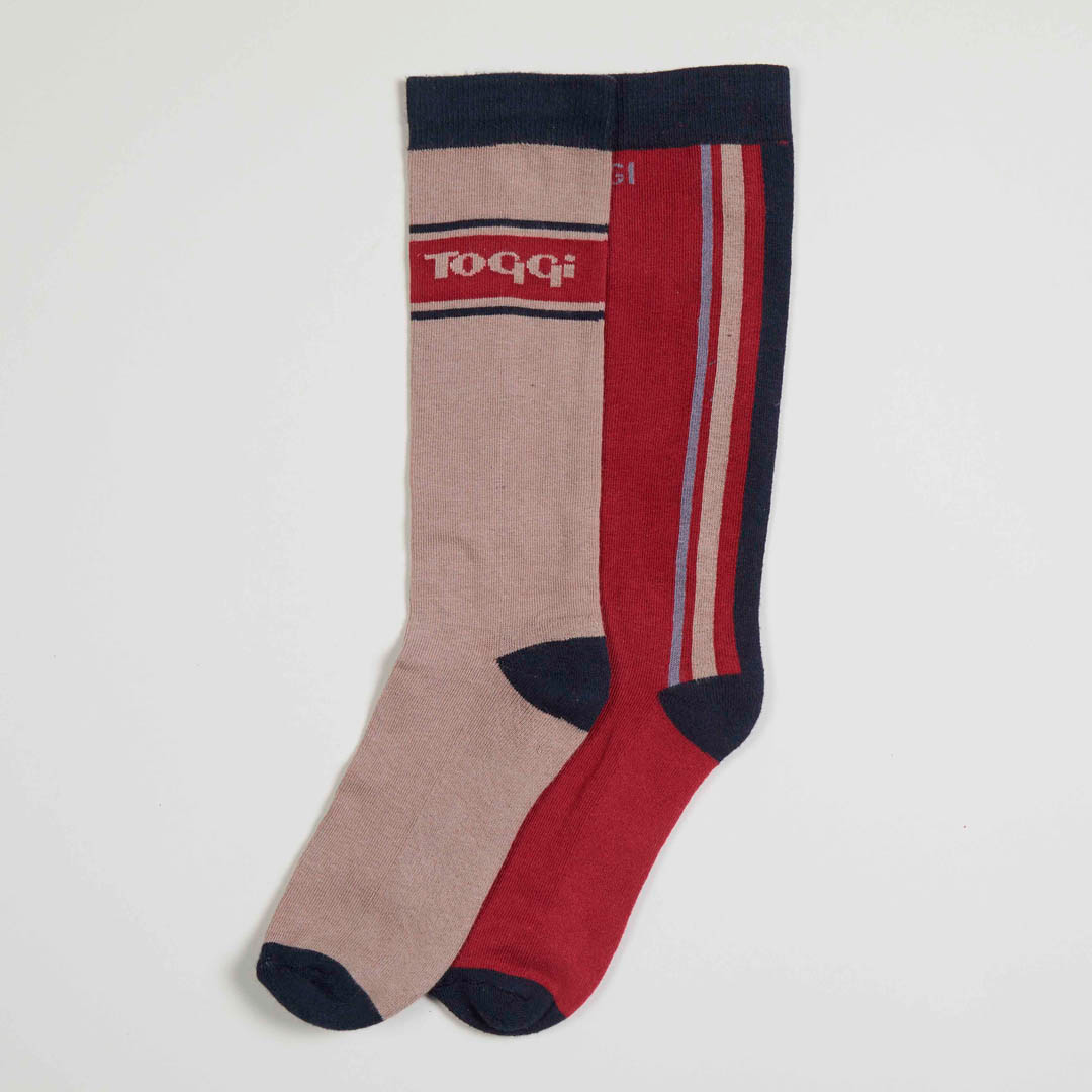 Toggi Eco Band Socks #colour_berry-taupe