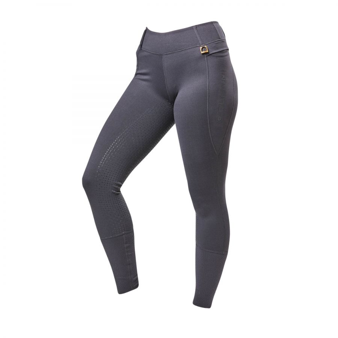 Dublin Cool IT Everyday Full Grip Ladies Riding Tights#colour_dark-grey