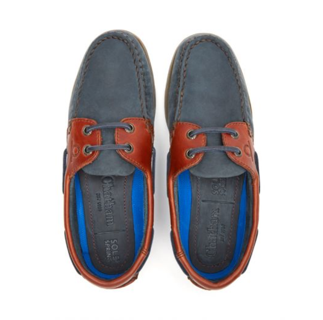 Chatham Bermuda II G2 Leather Boat Shoes#colour_navy-seahorse