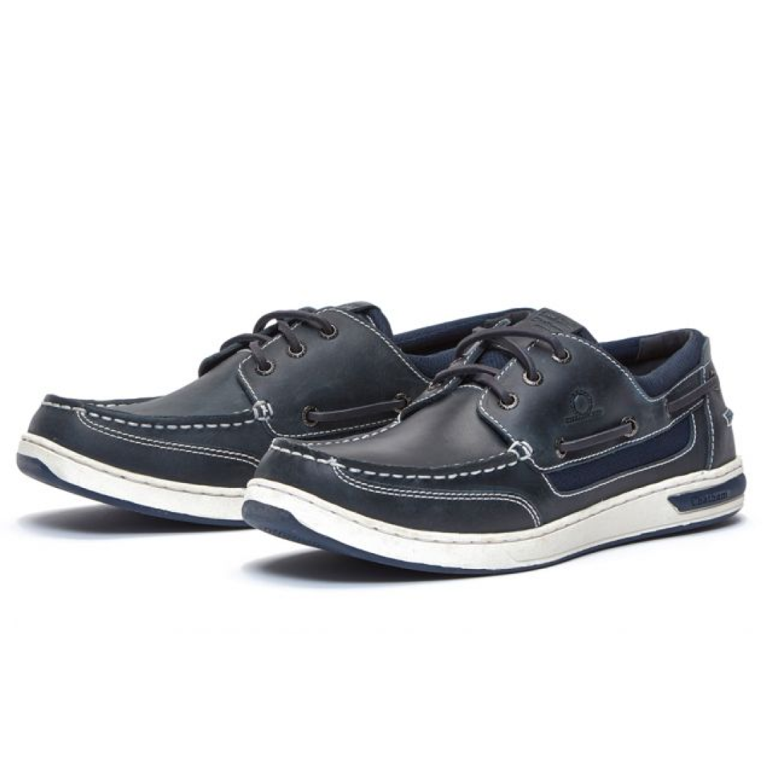 Chatham Buton G2 Premium Leather Deck Shoes#colour_navy