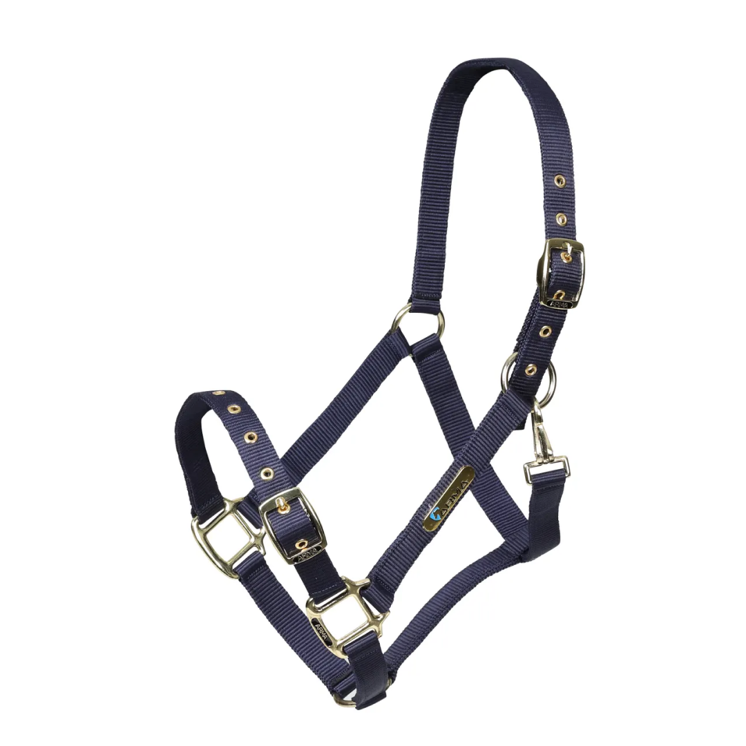 Shires ARMA Adjustable Headcollar #colour_navy