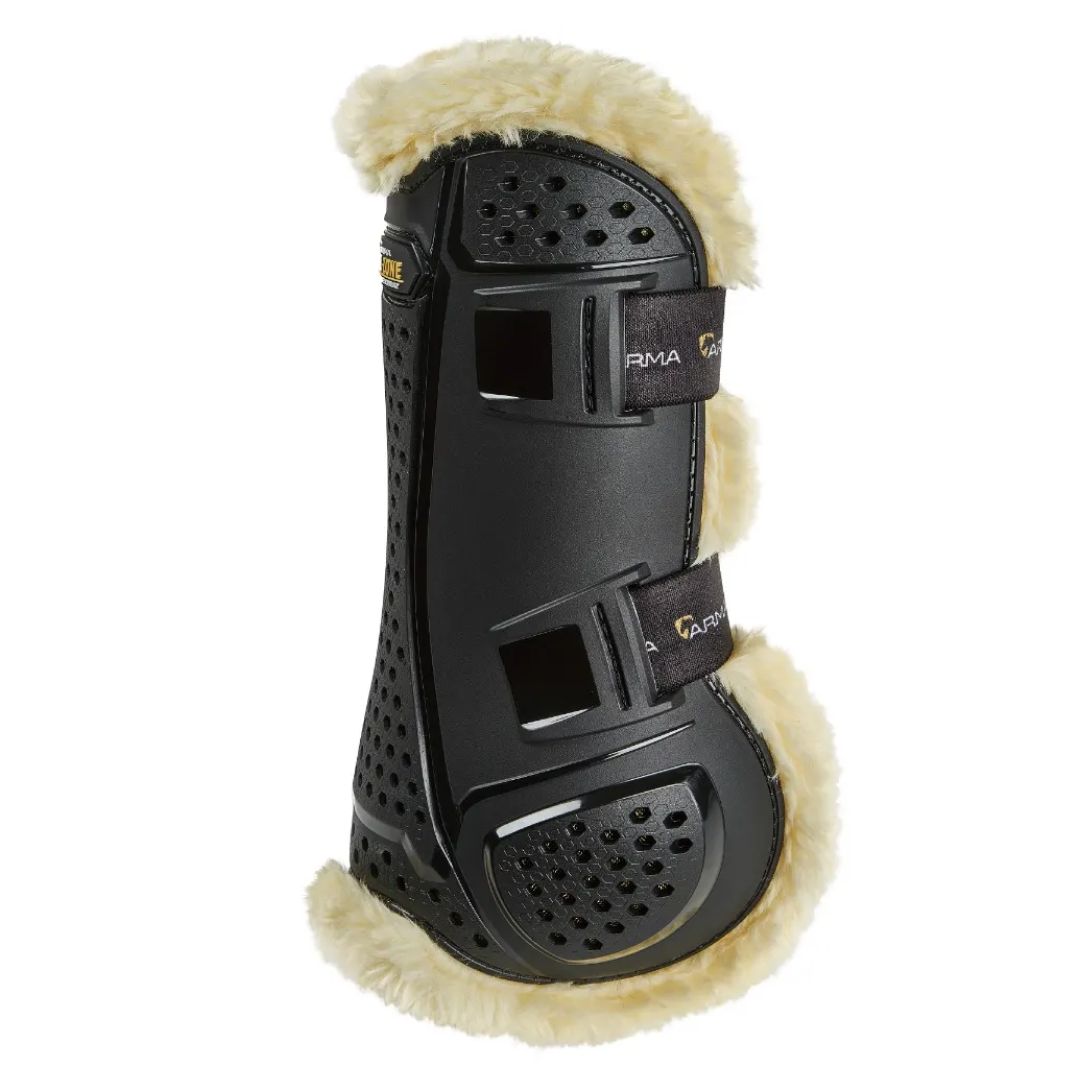 Shires ARMA OXI-ZONE Supafleece Tendon Boots #colour_black