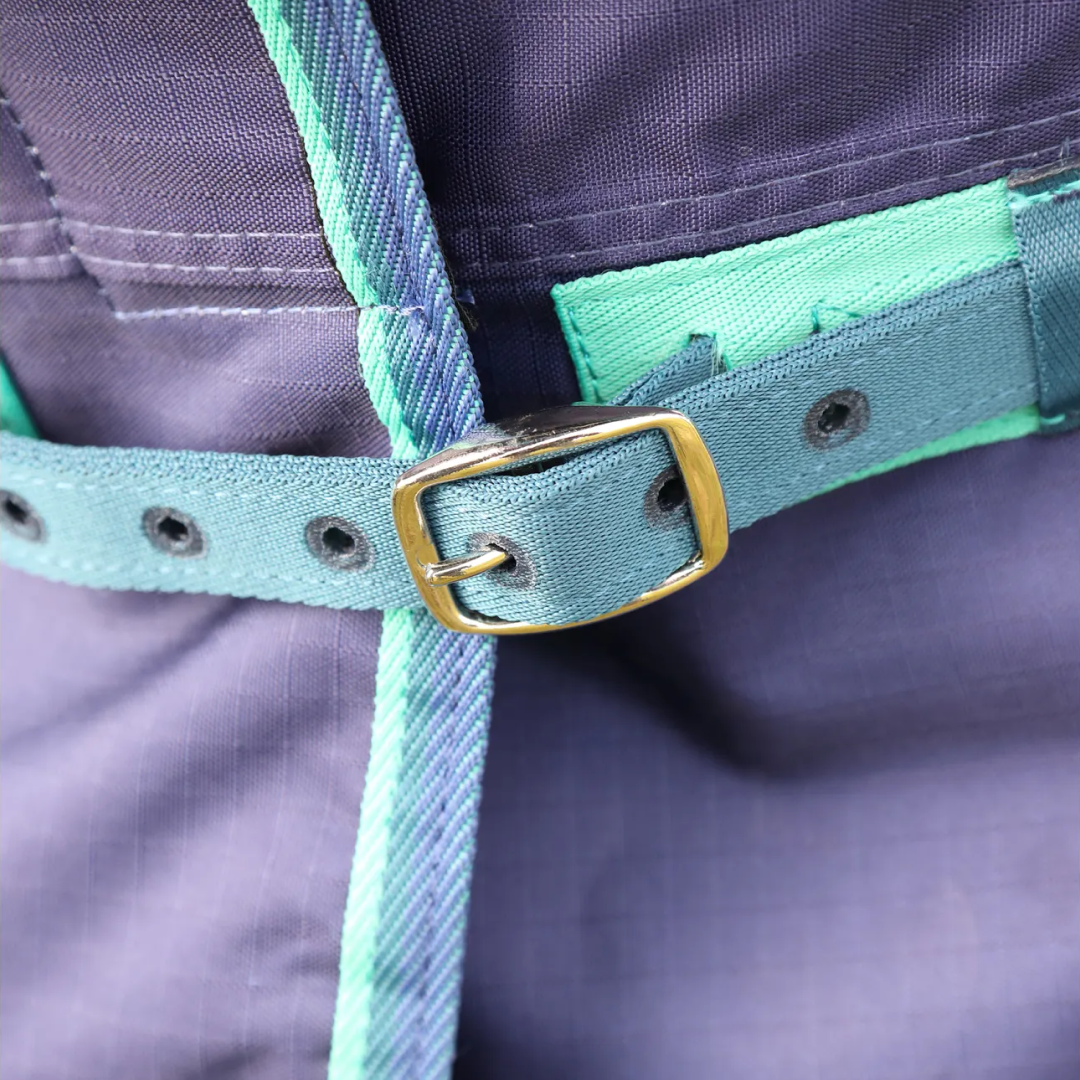 Shires Highlander Original 100g Turnout Rug #colour_navy-forest